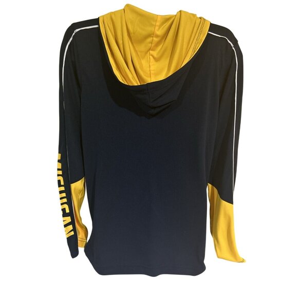 Michigan Wolverines Colosseum Long Sleeve Hooded Shirt Youth Medium 12-14 NWT! - Picture 5 of 6